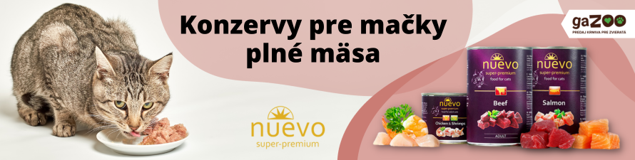 Nuevo konzervy pre mačky plné mäsa