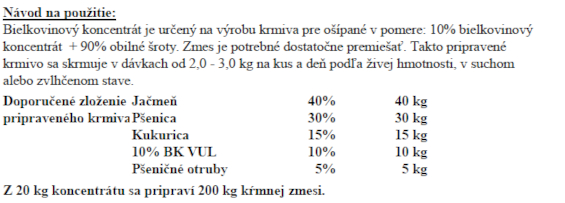 Bielkovinový koncentrát Ošípané 10%