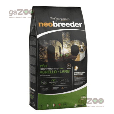Alleva NEO BREEDER dog adult medium & maxi lamb 12kg Alleva NEO BREEDER dog adult medium & maxi lamb 12kg