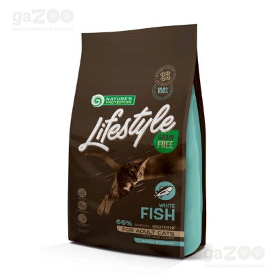 NATURES PROTECTION Lifestyle cat Adult white fish 1,5kg