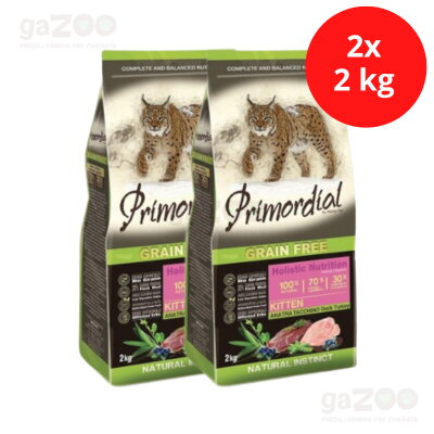 PRIMORDIAL Kitten Duck & Turkey 2x2kg