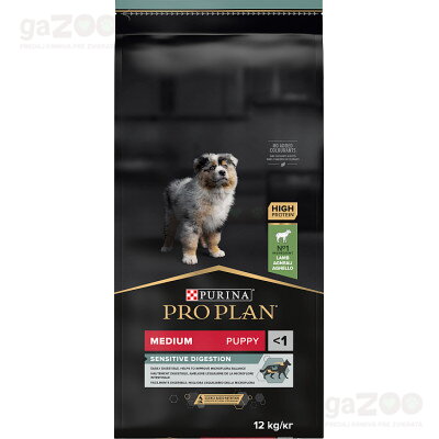 PRO PLAN Medium Puppy Sensitive Digestion Jahňacie 12kg