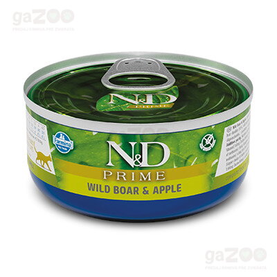 N&D cat Prime Wild Boar & Apple konzerva 70 g