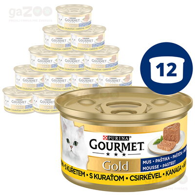 GOURMET Gold paštéta s kuraťom 12x85g