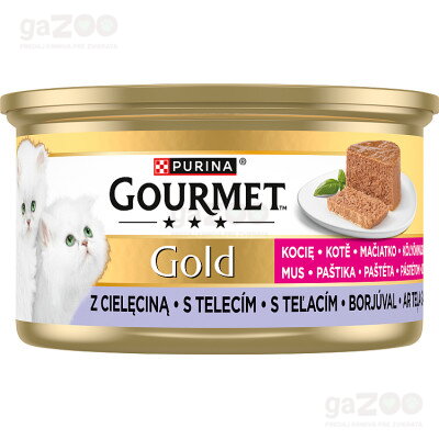 GOURMET Gold Kitten paštéta s teľacím 85g