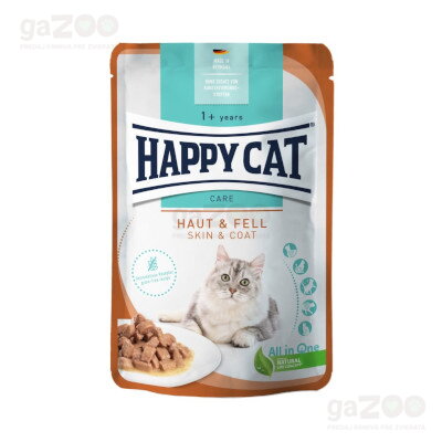 HAPPY CAT kapsička Sensitive Haut & Fell / Koža & srsť 85g