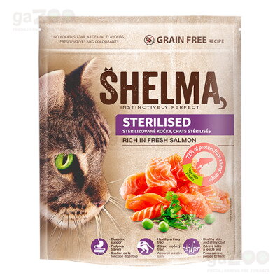 SHELMA Adult Sterile s čerstvým lososom 750g