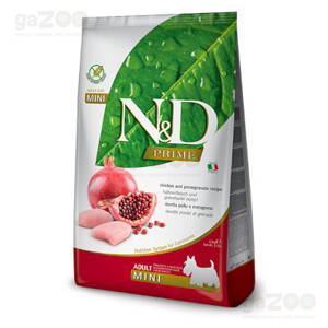 N&D dog PRIME (GF) Adult Mini Chicken & Pomegranate 2,5kg