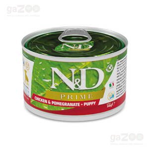 N&D dog PRIME Puppy Chicken & Pomegranate konzerva 140g